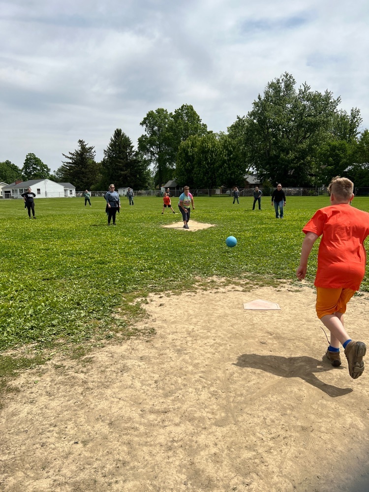 5th grade vs. parents kick ball game